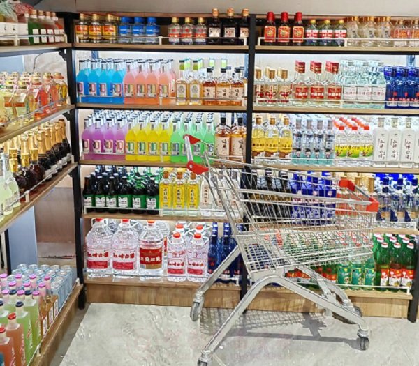 青海超市货架案例使用实拍展示