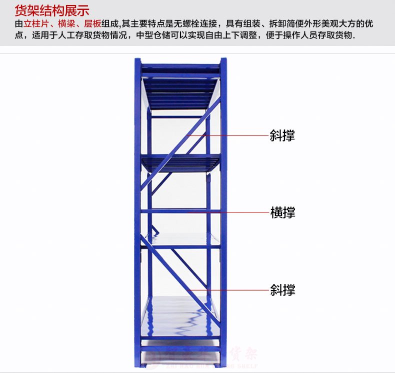 仓储货架实拍展示图